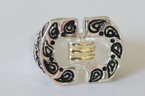 ANI158 Anillo hebilla con dublé - 