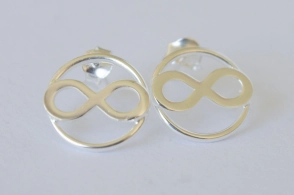 AR174 Aros argollas pasantes infinito - 