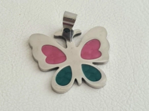 AQD0093 Dije mariposa colores 2cm