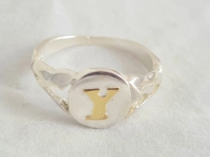 ANI989 Anillo inicial con DUBLÉ -Y