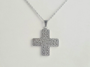 AQC0103 Cadena con cruz 4cm 70cm