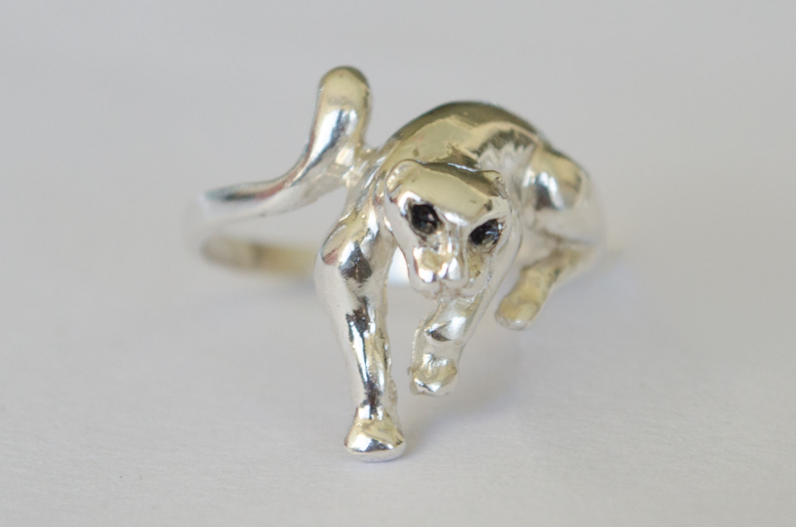 ANI250 Anillo pantera con cubic y dubl - 
