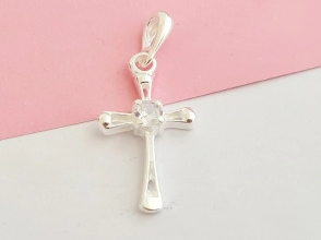 DI513 Dije cruz cubic 1.2x2cm