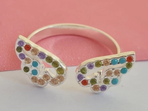 ABAN1473 Anillo alas multicolor