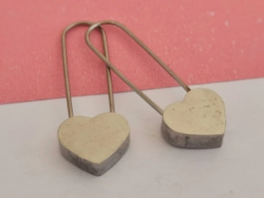 AQA1810 Aros clips corazón 2.5cm