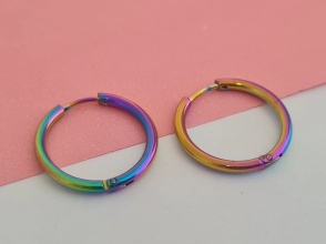 AQA1813 Aros argollas tornasolados 2cm