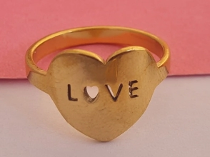 ADAN0180 Anillo corazón love