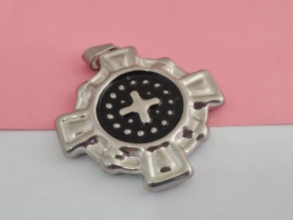AQD0111 Dije inflado cruz 4.5cm