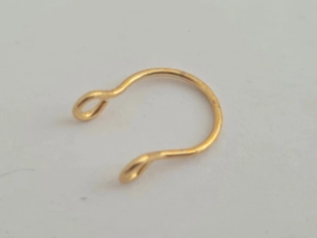 AQPI0029 Piercing dorado sin perforación