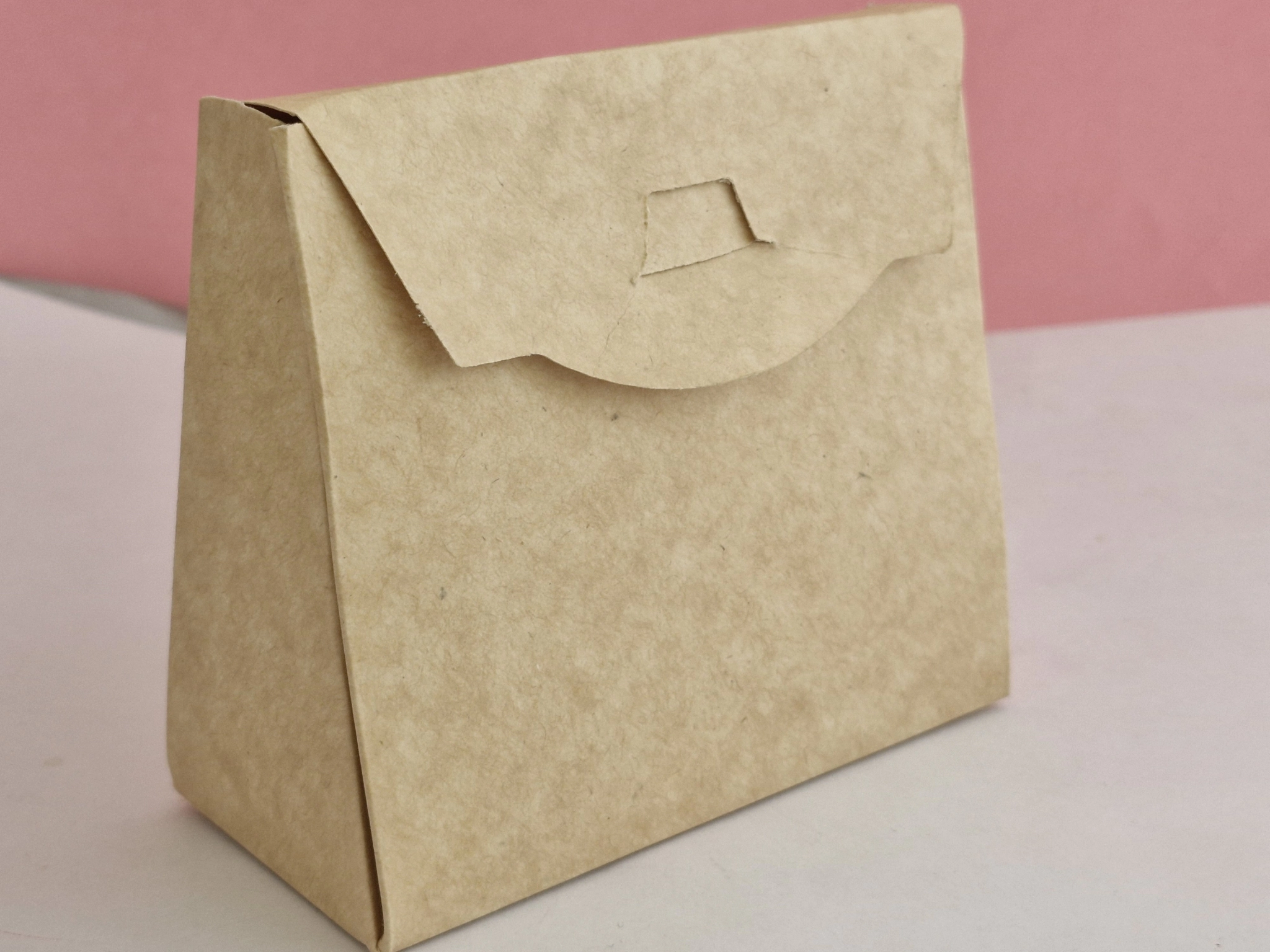CAR2 Carterita reversible marrn blanca 11x10x5cm
