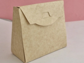CAR2 Carterita reversible marrón blanca 11x10x5cm