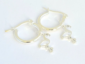 ABA3971 Aros argollas con flamenco 1.5cm