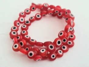 FOR0006 Tira ojo turco plano rojo