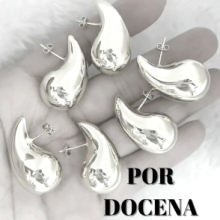 AQA0003 x DOCENA DROP GOTA PLATEADO 6CH+6 GRANDES