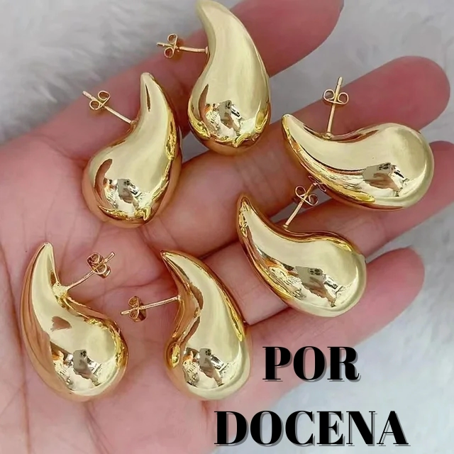 ADA0003 x DOCENA DROP GOTA DORADO 6CH+6 GRANDES