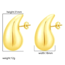 ADA0003 x DOCENA DROP GOTA DORADO 6CH+6 GRANDES