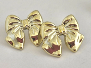 A-FAN0076 Aros moños inflados dorados fantasía