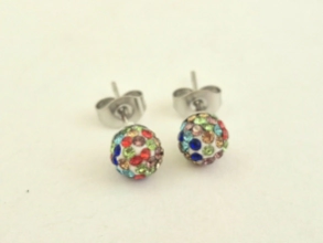AQA01870 Aros bolitas de fuego MULTICOLOR