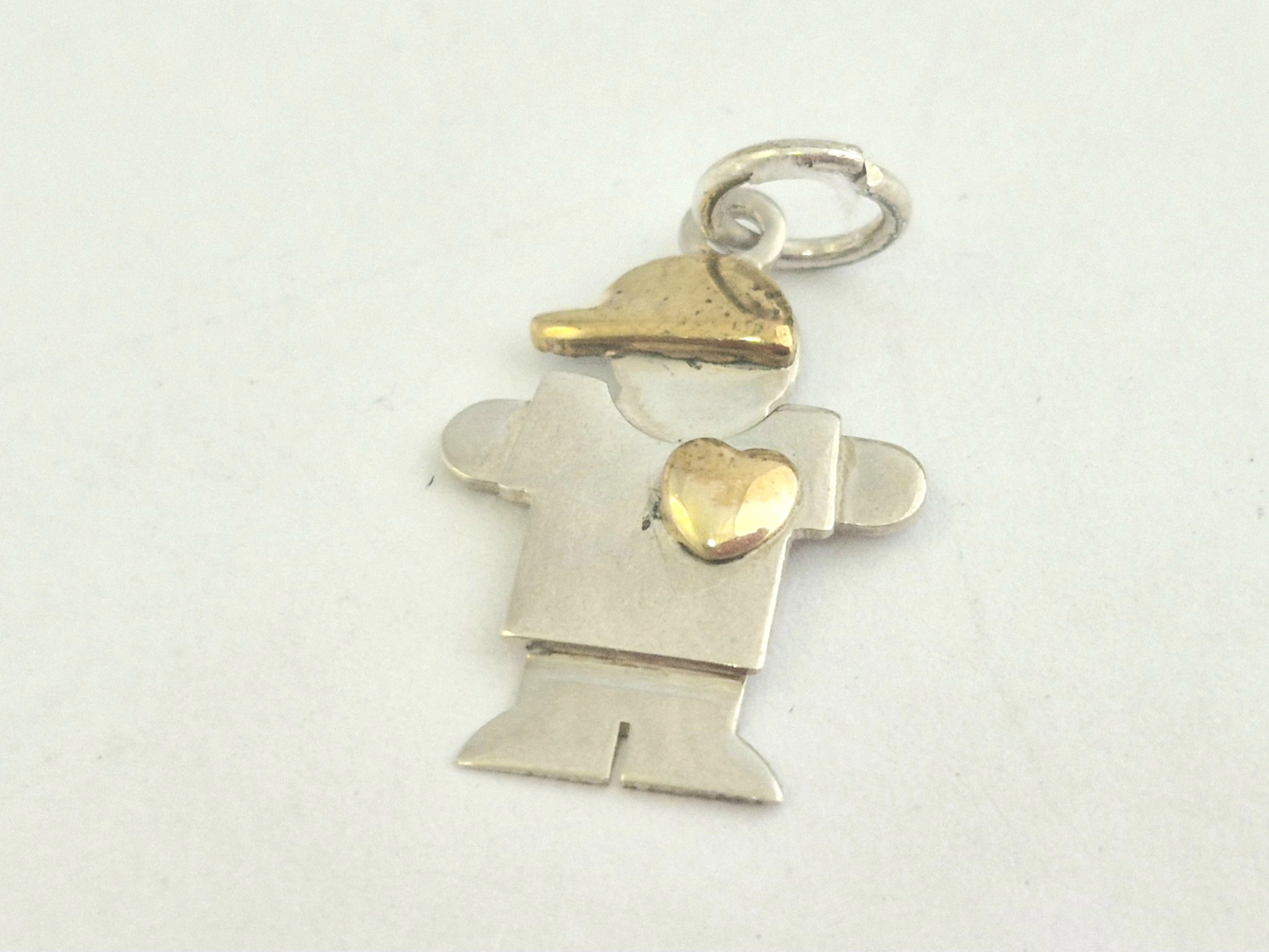 DI670 Dije nene corazn con dubl 2cm alto