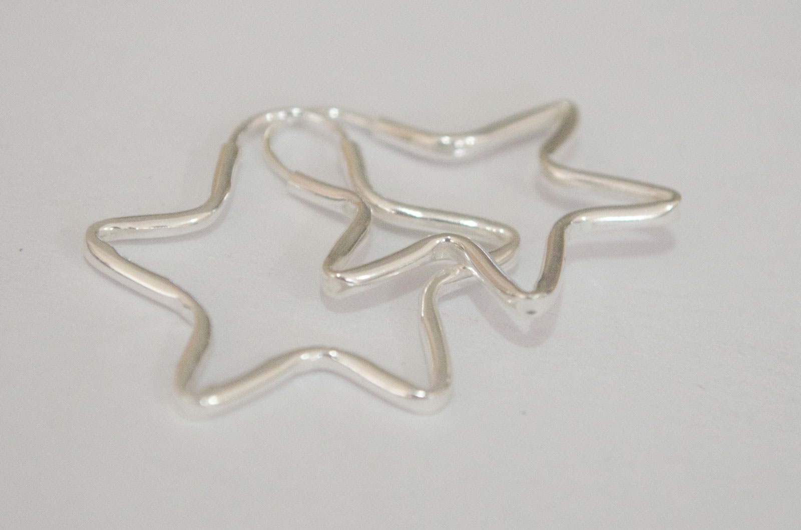 ART023 Aros argollas estrellas - 3cm