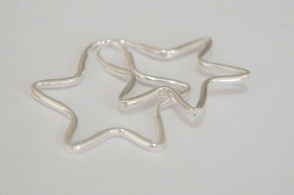 ART023 Aros argollas estrellas - 3cm