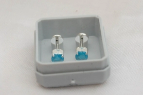 ABRI531 Aros abridores cubic cuadrado CELESTE