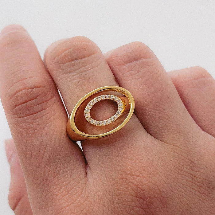 ADAN0196 Anillo doble valo micropav