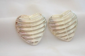 ABA4615 Aros corazón líneas xl 3.3cm