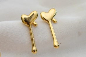 ADA0971 Aros corazón gota xl 1.5cm