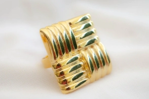 ADAN0201 Anillo cuadrado líneas xl
