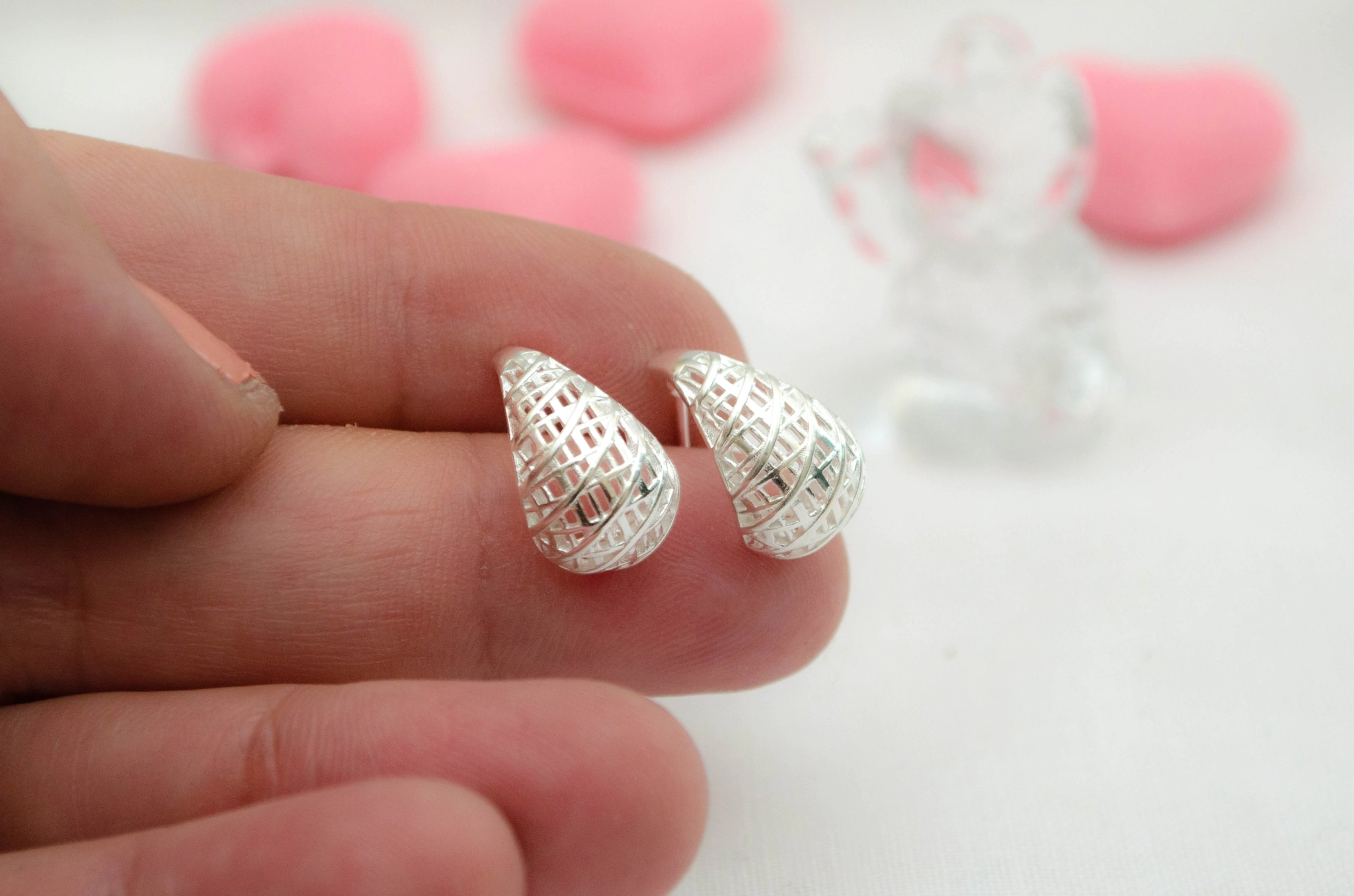 L-AR0295 Aros gotita enrejada