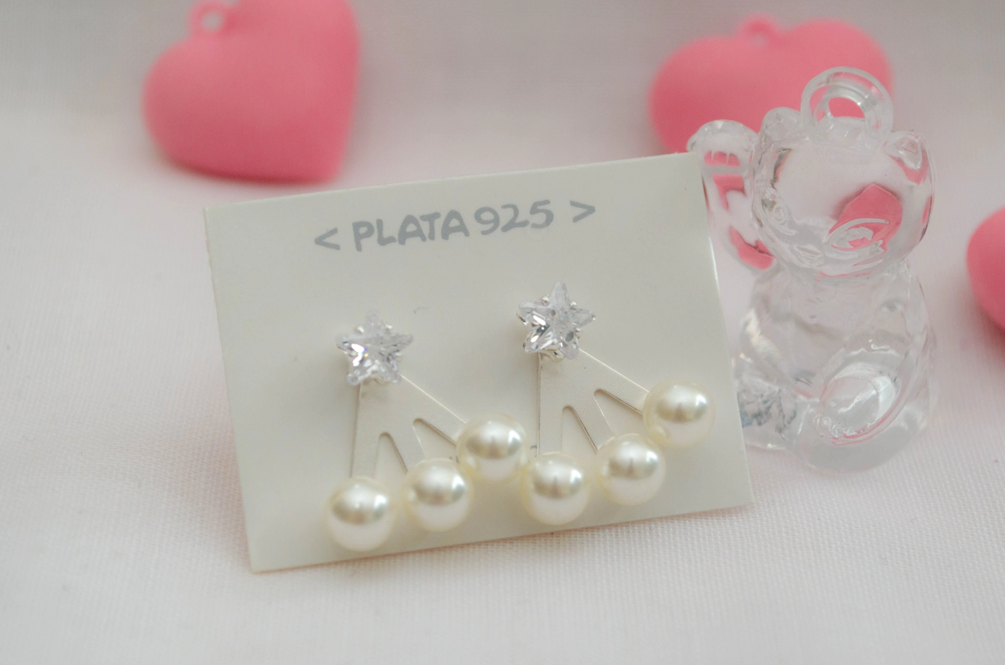 L-AR0285 Aros abanicos cubic perlas