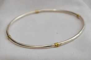 PU1239 Pulsera esclava con duble 6.5cm diámetro