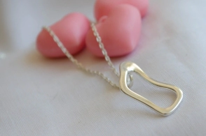 L-CA0062 Cadena 45cm+dije forma irregular