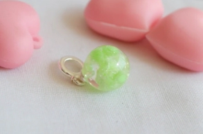 L-DI0032 Dije CHARM cielo VERDE
