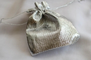 BOLSAS LUREX PLATEADA 7X9CM