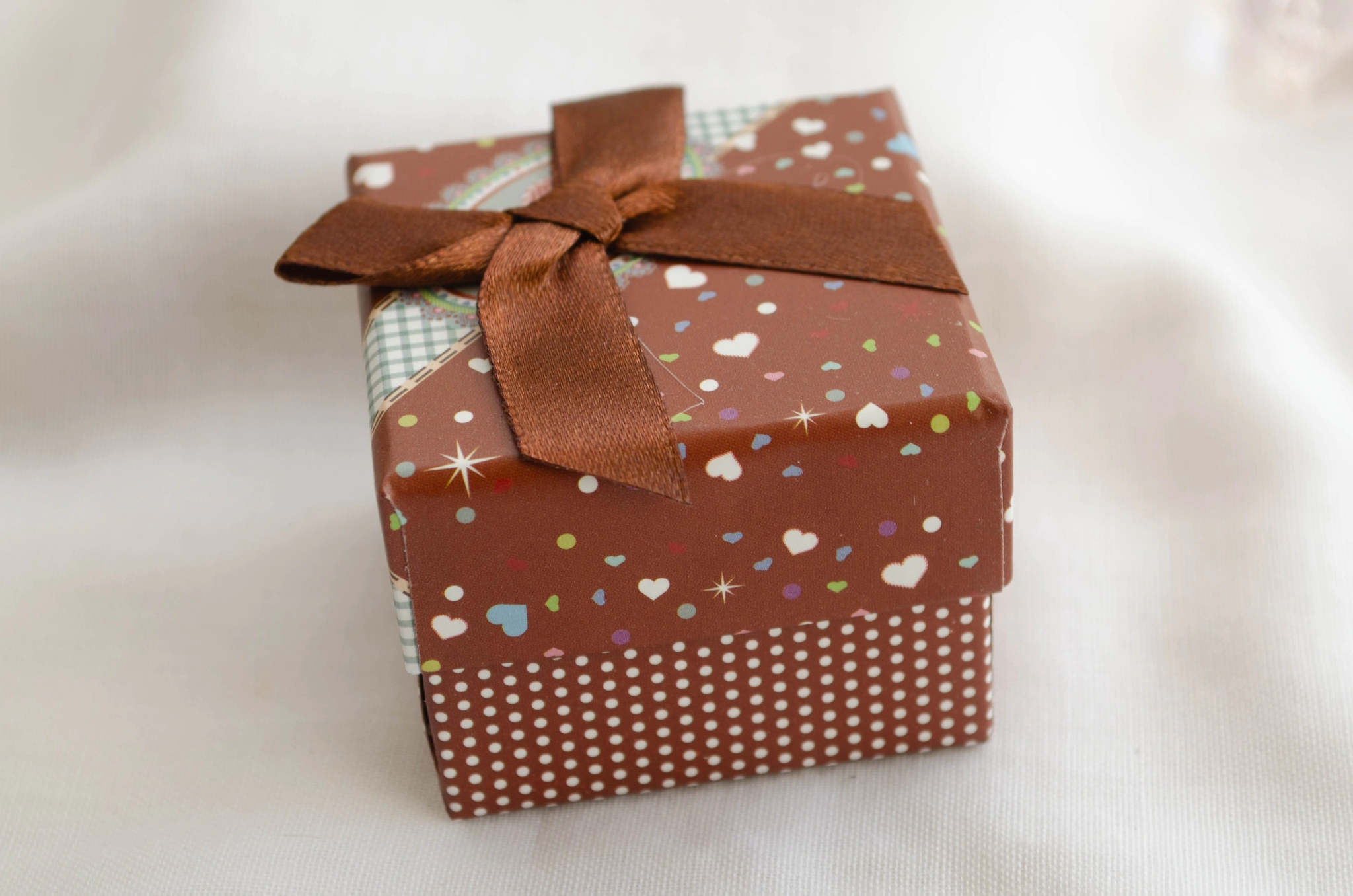 CAJA ANILLO MO�O CHOCOLATE