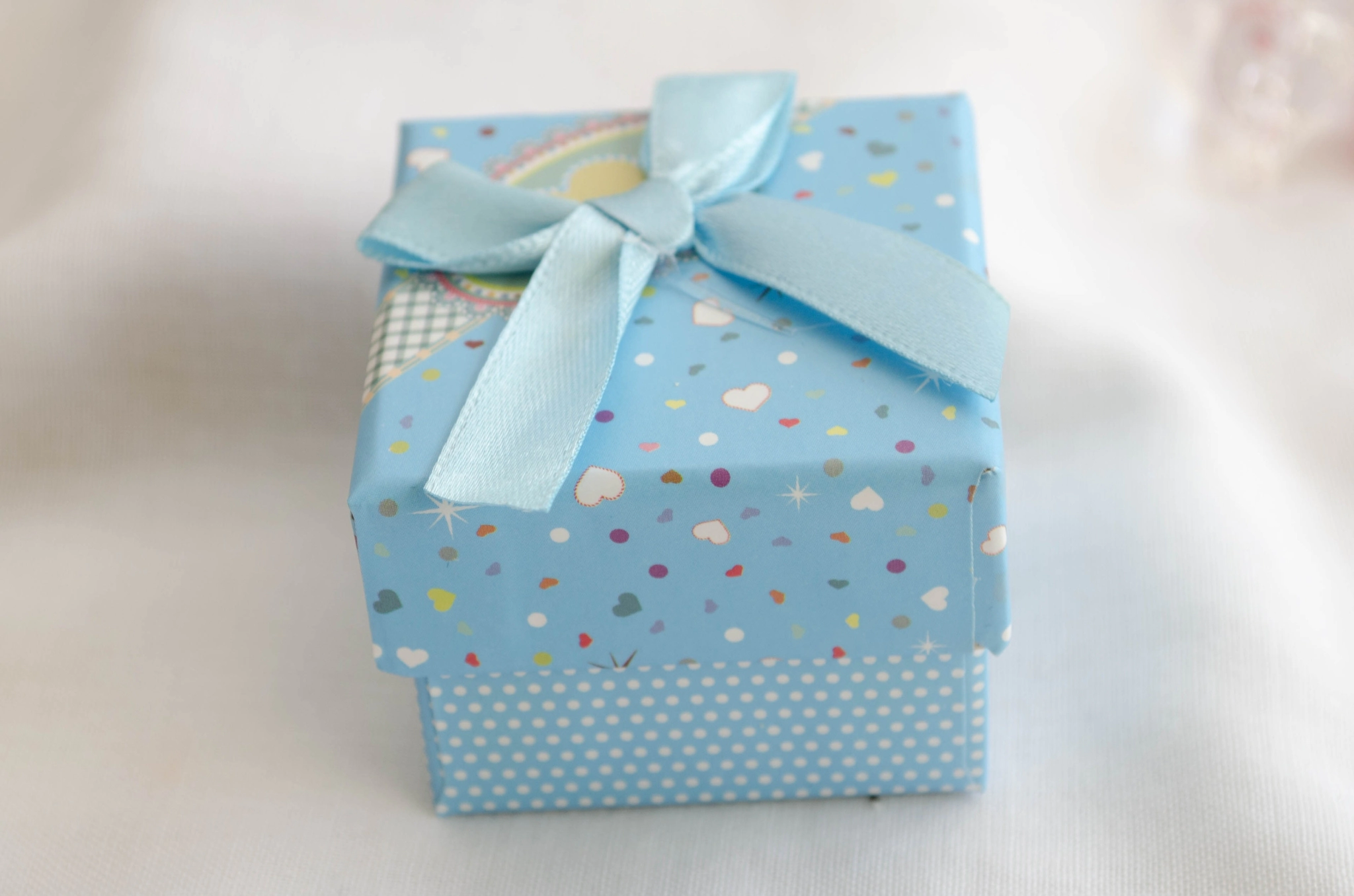 CAJA ANILLO MO�O CELESTE