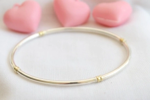PU1239 /1Pulsera esclava con duble 6cm diámetro 