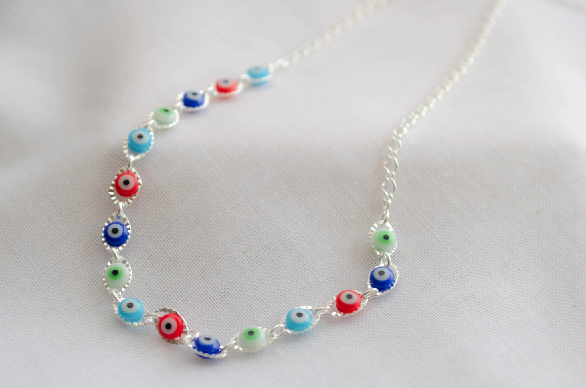 L-CA0101 Cadena 45 cm ojitos  