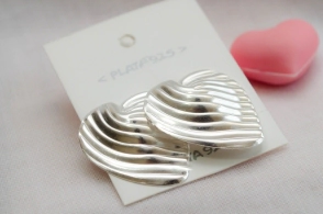 L-AR0546 Aros corazón lineas XL