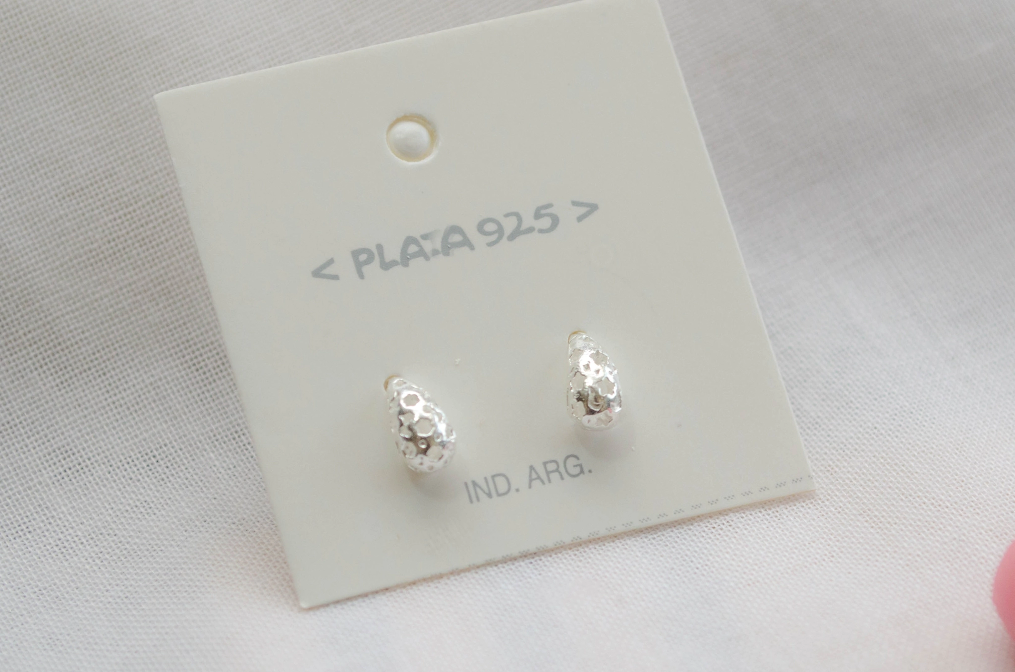 L-AR0553 Aros gotitas mini caladas