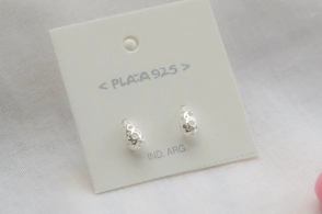 L-AR0553 Aros gotitas mini caladas
