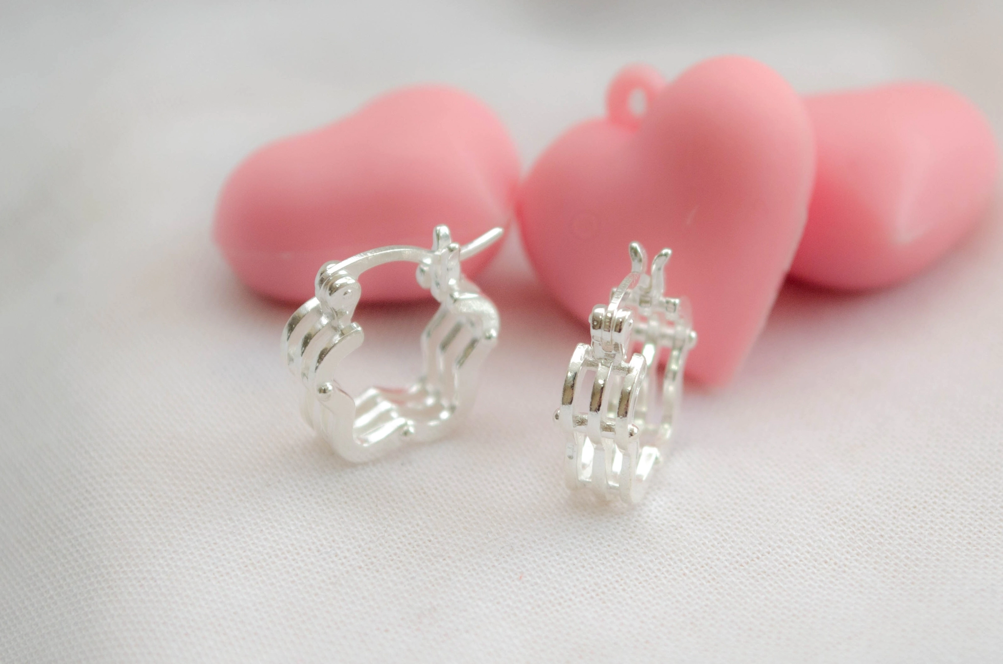 L-AR0559 Aros argollas  triples 1.5cm