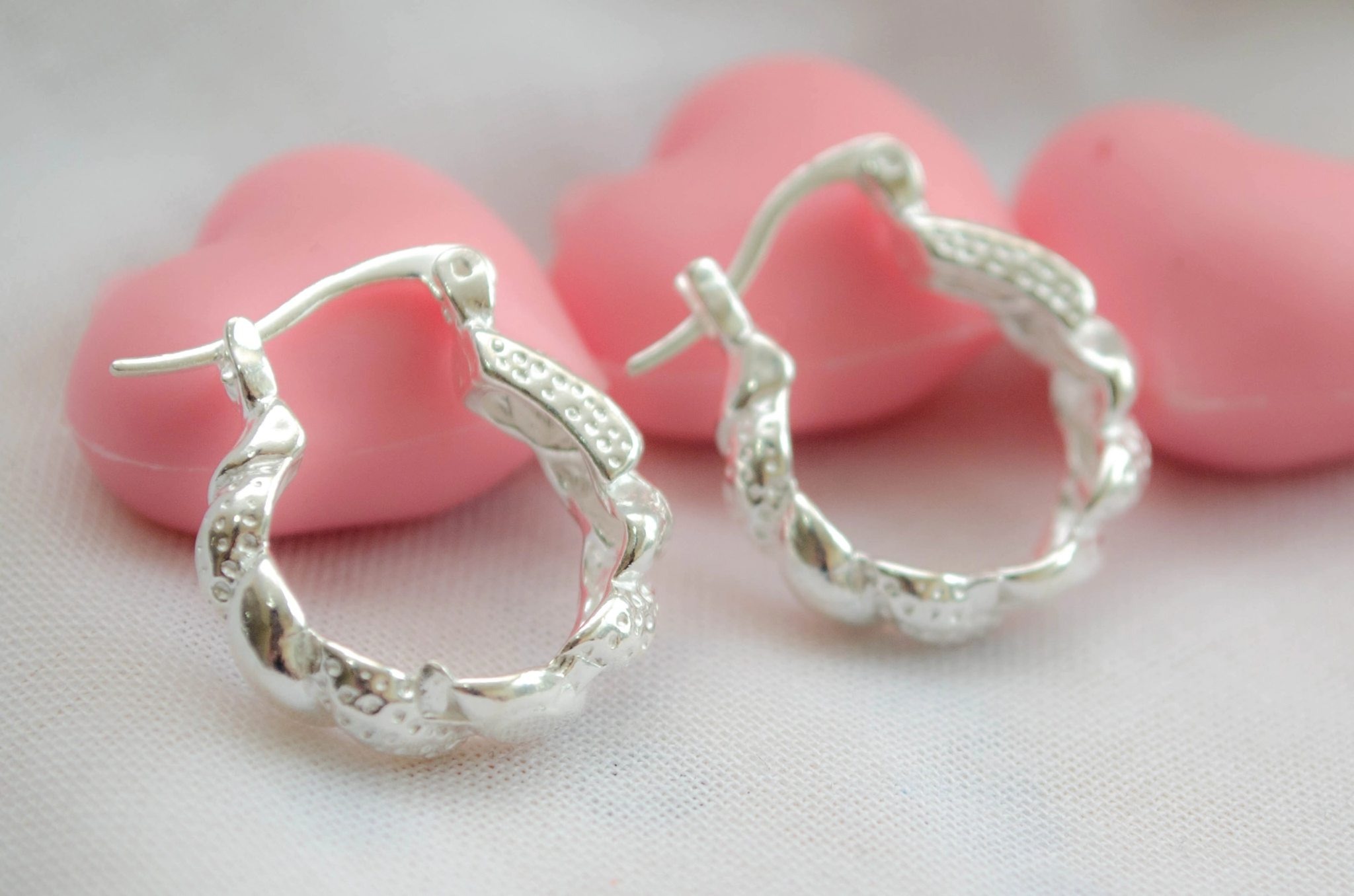 L-AR0564 Aros argollas trenzadas 1.8cm