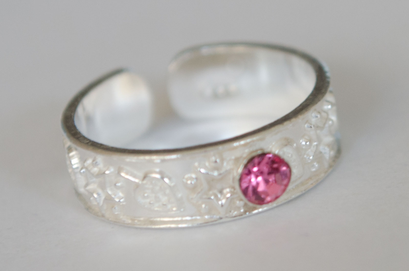 ANIMIDI001 Anillo midi cubic rosa - 