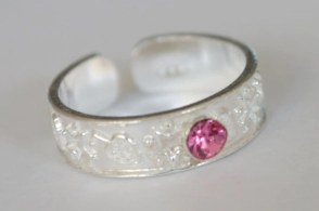 ANIMIDI001 Anillo midi cubic rosa - 