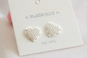 L-AR0581 Aros coraz&oacute;n enrejado