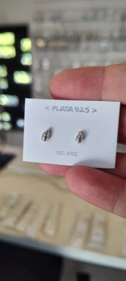 L-AR0640  Aros mini gotitas caladas tamao 1