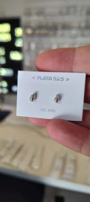 L-AR0640  Aros mini gotitas caladas tamao 1